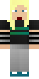 Blonde Green Jacket Minecraft skin