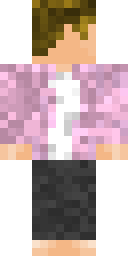 Pink Shirt Preppy Minecraft skin