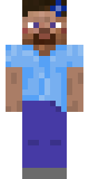 Casual Blue Steve Minecraft skin