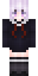 Lavender Goth Girl Minecraft skin