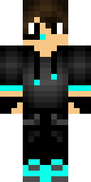Teal Circuit Hacker Minecraft skin