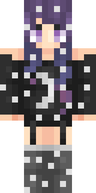 Starry Purple Sorceress Minecraft skin