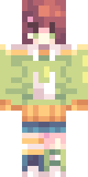 Pastel Anime Schoolgirl Minecraft skin