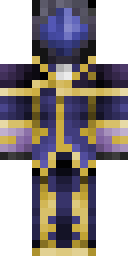 Golden Sapphire Paladin Minecraft skin
