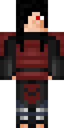 Crimson Emo Rebel Minecraft skin