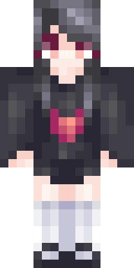 Rosy Gothic Schoolgirl Minecraft skin