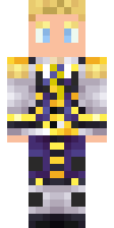 Regal Golden Prince Minecraft skin