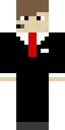 Sharp Red Tie Suit Minecraft skin