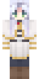 White Shrine Priestess Minecraft skin