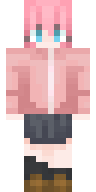 Pink Fox Hoodie Minecraft skin
