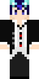 Galaxy Tuxedo Fox Minecraft skin