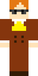 Orange Adventurer Coat Minecraft skin