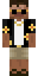 Golden Chain Rapper Minecraft skin