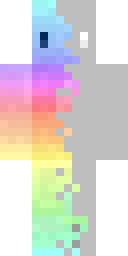 Rainbow Cross Ghost Minecraft skin