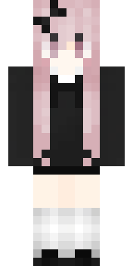 Pink Hair Waifu Minecraft skin