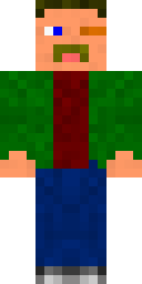 Green Vest Villager Minecraft skin