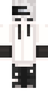 Monochrome Hoodie Boy Minecraft skin
