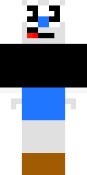 Cartoon Panda Face Minecraft skin