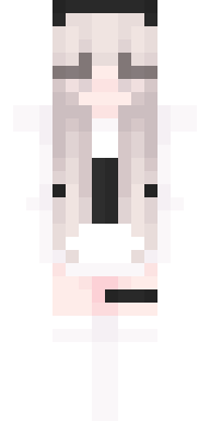 Silver Hair Elegant Girl Minecraft skin