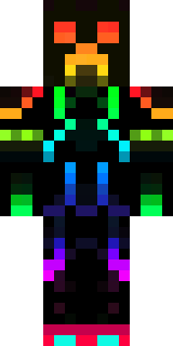 Neon Cyber Rebel Minecraft skin