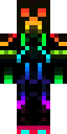 Neon Cyber Rebel Minecraft skin