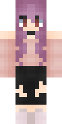 Pastel Pink Anime Girl Minecraft skin