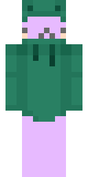 Green Hood Wanderer Minecraft skin
