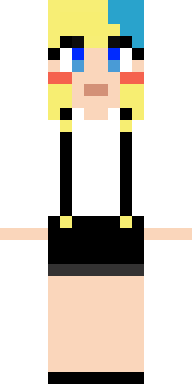 Blonde Suspender Girl Minecraft skin