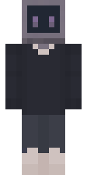 Static Ghost Boy Minecraft skin