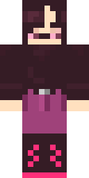 Crimson Emo Girl Minecraft skin