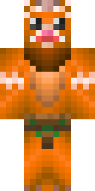 Orange Tiger Brute Minecraft skin