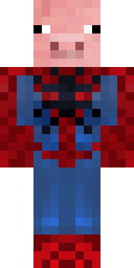Red Pig Hero Minecraft skin