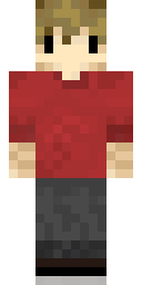 Red Tee Blond Minecraft skin