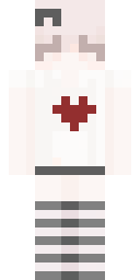 Ivory Heart Sweater Minecraft skin