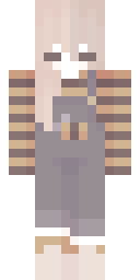 Gray Kitten Hugger Minecraft skin