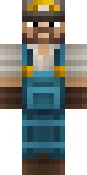 Blue Overalls Miner Minecraft skin