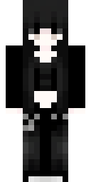 Gothic Raven Girl Minecraft skin