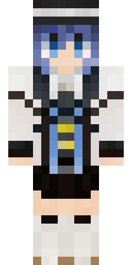 White Coat Anime Girl Minecraft skin