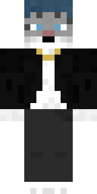 Tuxedo Wolf Butler Minecraft skin