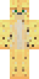 Leopard Print Blonde Minecraft skin