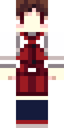 Crimson Kimono Maiden Minecraft skin