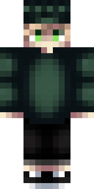 Emerald Hooded Wanderer Minecraft skin