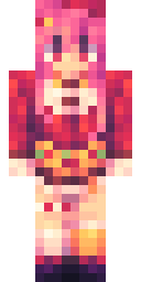 Blossom Punk Girl Minecraft skin