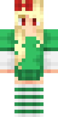 Emerald Elf Maiden Minecraft skin