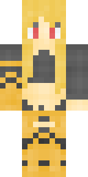 Fiery Golden Warrior Minecraft skin