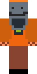 Orange Robot Bot Minecraft skin