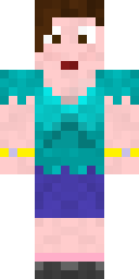 Shocked Steve Edit Minecraft skin