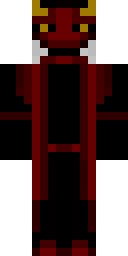 Crimson Horned Demon Minecraft skin