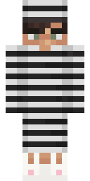 Striped Prison Inmate Minecraft skin