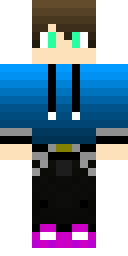Blue Hoodie Boy Minecraft skin